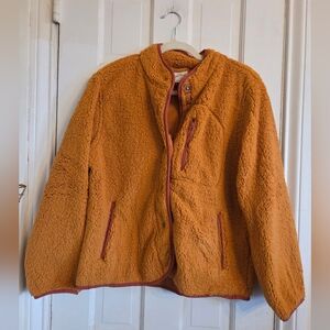 Universal Thread Cozy Orange Fleece Jacket